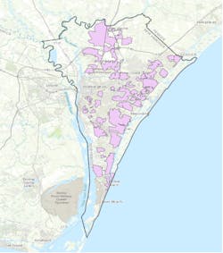 Area of impact where Lumos will initially deploy its 100% fiber-optic internet and home Wi-Fi services in New Hanover County and Wilmington, North Carolina. Area of impact where Lumos will initially deploy its 100% fiber-optic internet and home Wi-Fi services in New Hanover County and Wilmington, North Carolina.