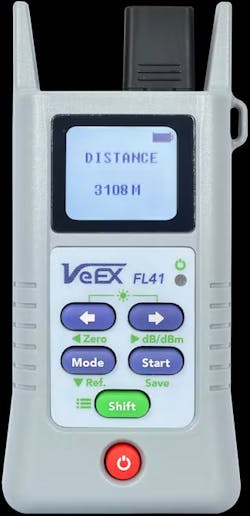 The VeEX FL41 Optical Fault Locator The VeEX FL41 Optical Fault Locator