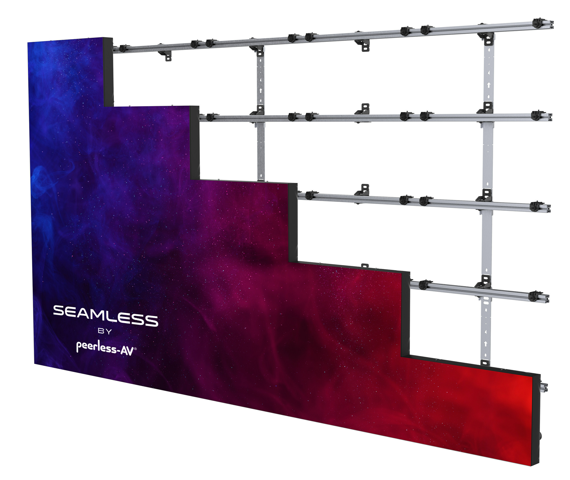 Peerless-AV's SEAMLESS Kitted Series Universal dvLED Mounting System
