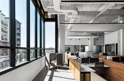 Southwire&rsquo;s new space features an open ceiling concept with a range of PoE fixtures and occupancy, daylight, and passive infrared motion sensors.