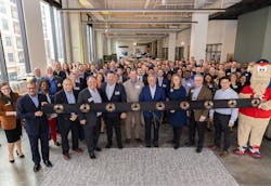 Southwire celebrated the opening of their new office space at The Battery Atlanta with a ribbon cutting, tours, networking, and a special guest appearance by Atlanta Braves mascot, Blooper.