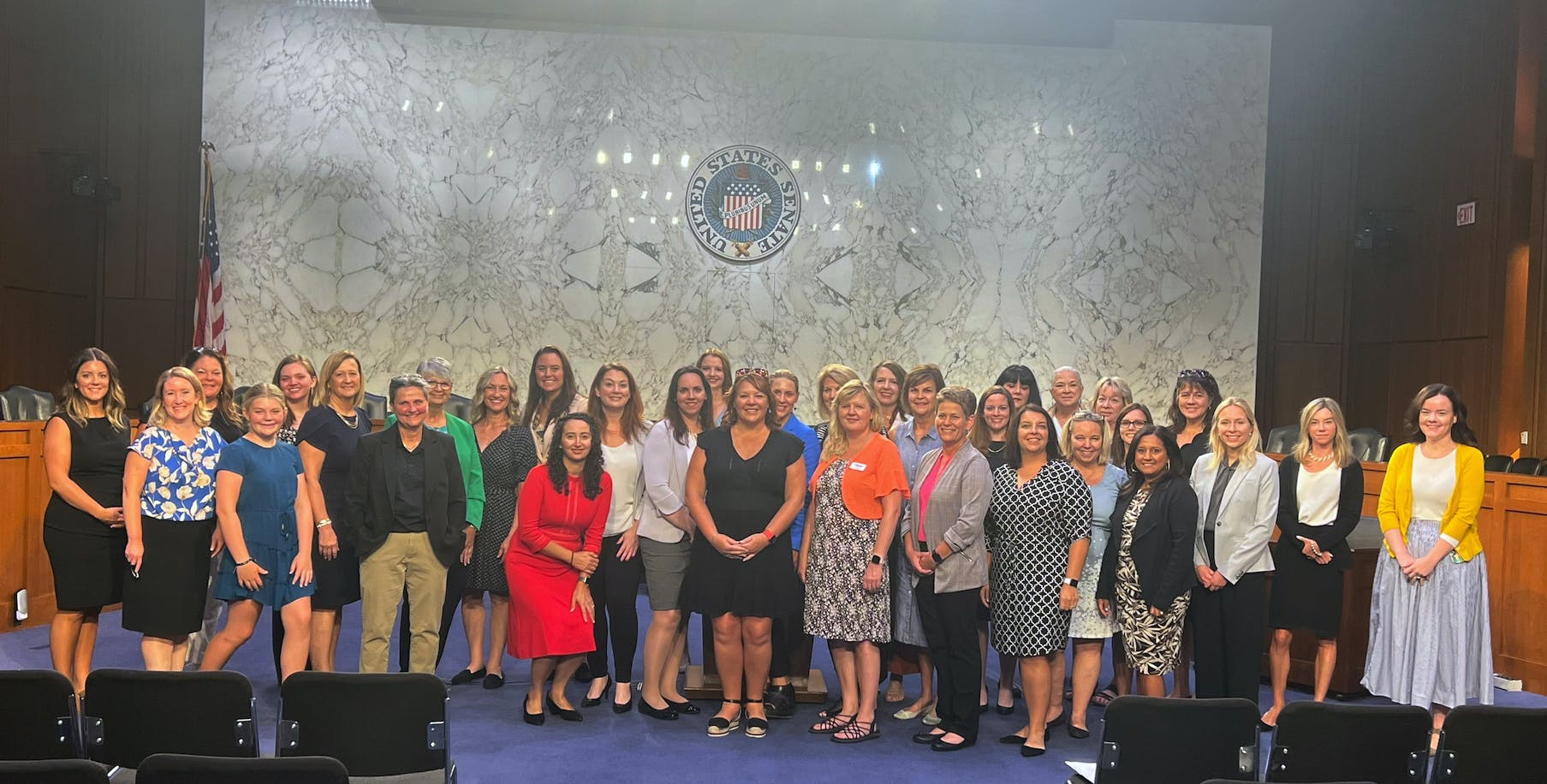 Members of NTCA&rsquo;s Women in Telecom program met with female policymakers on Capitol Hill in July 2023 to discuss workforce challenges impacting women and other broadband issues.