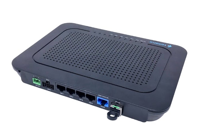 Shown here is Tellabs' FlexSym ONT205 optical network terminal. Tellabs created a library of smart 3D BIM objects including its optical network terminals and optical line terminals.