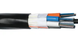 The MassLInk Multitube Ribbon Cable, shown here, is one of a number of cables manufactured at Prsymian's three U.S. production facilities, in compliance with Build America Buy America (BABA) requirements.