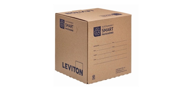 Over the most recent two years, Leviton purchased more than 3,000 metric tonnes of 100% recycled cardboard boxes for its packaging.