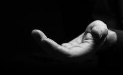 Hand reaching out Hand reaching out