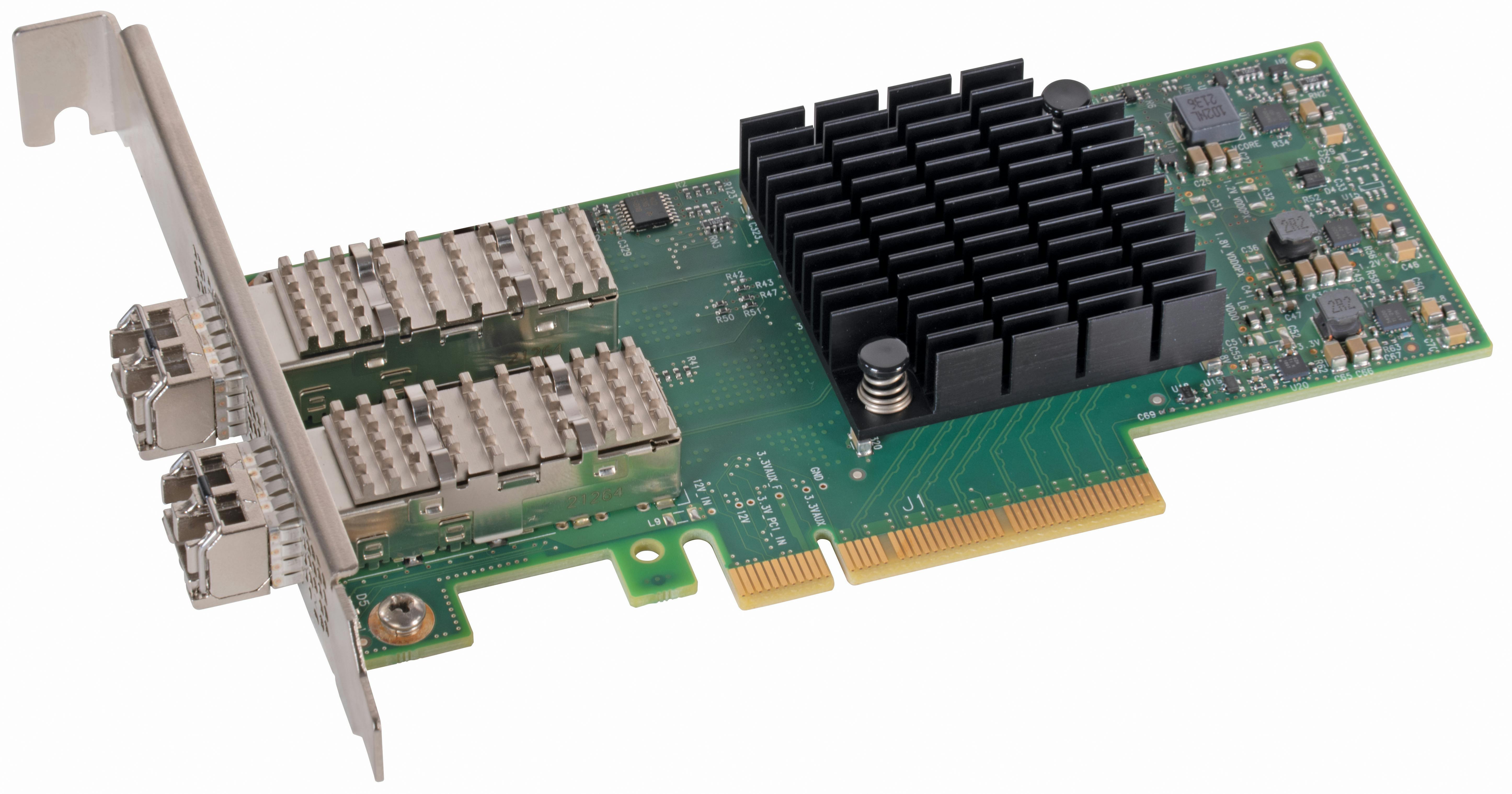 Sonnet Twin10G&trade; SFP28 PCIe&circledR; Card for Mac&circledR;, Windows&circledR; and Linux&circledR; Computers with PCIe Card Slots