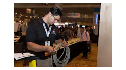 The Cabling Skills Challenge has a long history of attracting the ICT industry's most-talented installers and technicians. Shown here is Alberto Luna, who was crowned Installer of the Year in 2015 and 2016.