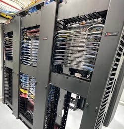 The Siemon UltraMAX™ Category 6A UTP copper connectivity system with smaller-diameter Tri-Layer (TL) UTP cable provides reliable PoE and 10-Gigabit transmission performance for various devices throughout the hospital. Siemon’s 2-Post RS series racks with RouteIT vertical cable managers and reduced-diameter SkinnyPatch® Category 6A UTP modular patch cords optimize cable management, improve airflow, and enable color coding for various hospital applications. The Siemon UltraMAX™ Category 6A UTP copper connectivity system with smaller-diameter Tri-Layer (TL) UTP cable provides reliable PoE and 10-Gigabit transmission performance for various devices throughout the hospital. Siemon’s 2-Post RS series racks with RouteIT vertical cable managers and reduced-diameter SkinnyPatch® Category 6A UTP modular patch cords optimize cable management, improve airflow, and enable color coding for various hospital applications.