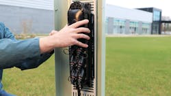 Panduit Pedestal Containing MST and Bracket Panduit Pedestal Containing MST and Bracket