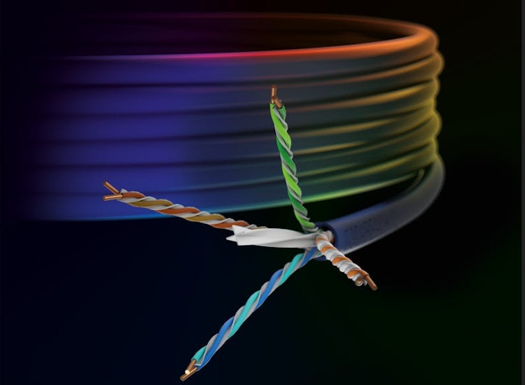 CommScope's GigaREACH XL cable, when paired with the company's Category 6 connectivity, supports Ethernet traffic and Power over Ethernet direct current beyond 100 meters. Specifically, GigaREACH XL supports 100 Mbit/sec Ethernet and 90W PoE up to 200 meters; 1-Gbit/sec Ethernet and 90W PoE up to 150 meters; and 10-Mbit/sec Ethernet and 90W PoE up to 250 meters.