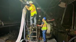 MaxCell's MaxWrap helped installers from HYLAN execute a continuous pull through 1.4 miles of tunnel beneath the Hudson River.