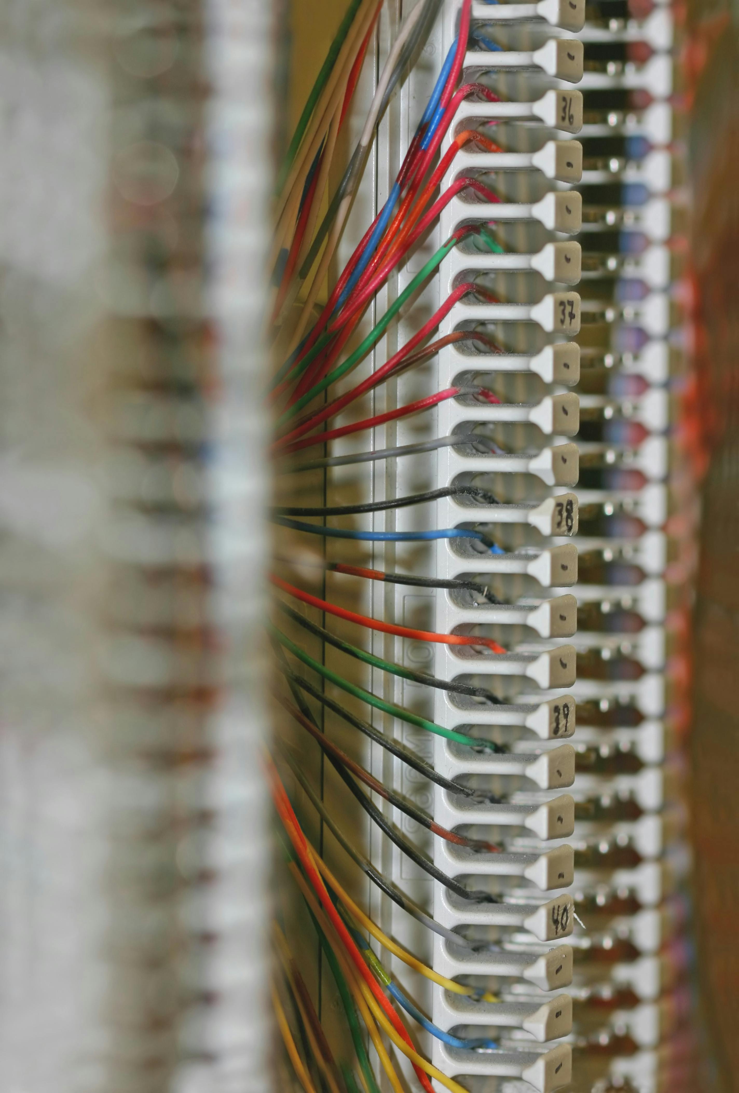 The 66 block was widely used in the age of the voice PBX, and can still be found in many telecommunications rooms today.