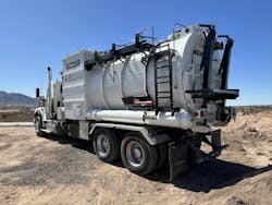 The 18-cubic-foot tank capacity means crews are dumping two or fewer times per day when Guzzler MT is on the job. The 18-cubic-foot tank capacity means crews are dumping two or fewer times per day when Guzzler MT is on the job.