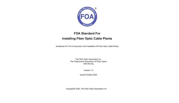 FOA Fiber Optic Cable Plant Installation Standard