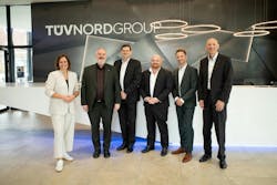 Executives from TÜV Nord Group and EPI met in October at TÜV Nord’s Essen, Germany location. Participants includes, from left: TÜV Nord project manager Tanja Balk; TÜV Nord certification business unit CEO Wolfgang Wielpütz; EPI CEO Edward van Leent; EPI COO Dean Coetzee; TÜV Nord business development lead Mario Lukas; and TÜV Nord head of certification Dr. Christoph Sutter. Executives from TÜV Nord Group and EPI met in October at TÜV Nord’s Essen, Germany location. Participants includes, from left: TÜV Nord project manager Tanja Balk; TÜV Nord certification business unit CEO Wolfgang Wielpütz; EPI CEO Edward van Leent; EPI COO Dean Coetzee; TÜV Nord business development lead Mario Lukas; and TÜV Nord head of certification Dr. Christoph Sutter.