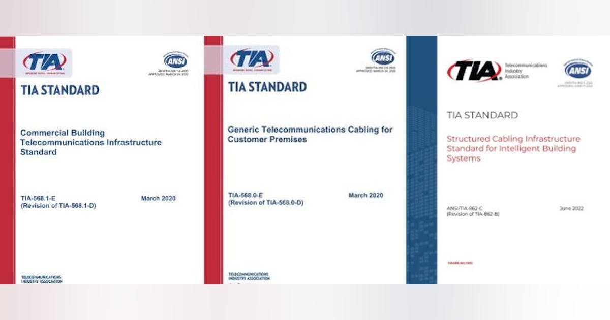 TIA Consolidating 3 Cabling Standards Into 1 | Cabling Installation ...
