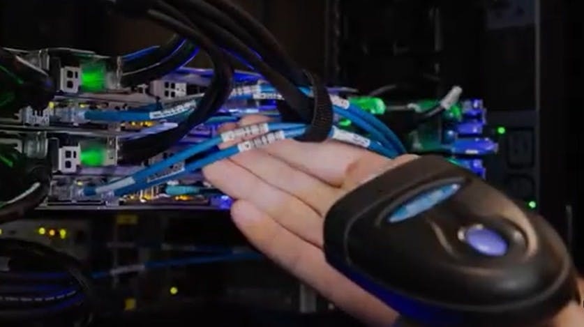 Panduit RapidID Scanner In Use