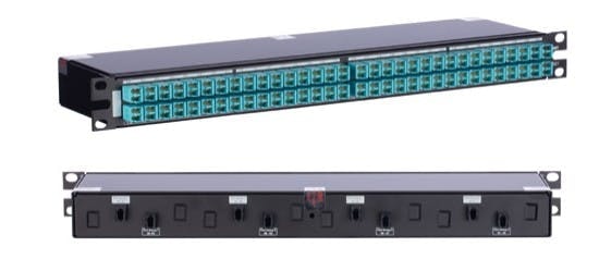 The FC64-64 Port Replication Panel is a central component of Panduit's Gen7 Connectivity Solution. It enables true 1:1 port replication while simplifying the cabling plant.