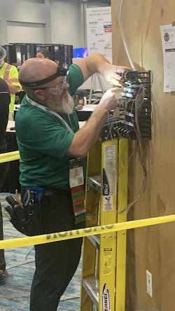 On his way to defending his Installer of the Year championship, Doug Sherwood competes during the 2026 Cabling Skills Challenge. On his way to defending his Installer of the Year championship, Doug Sherwood competes during the 2026 Cabling Skills Challenge.
