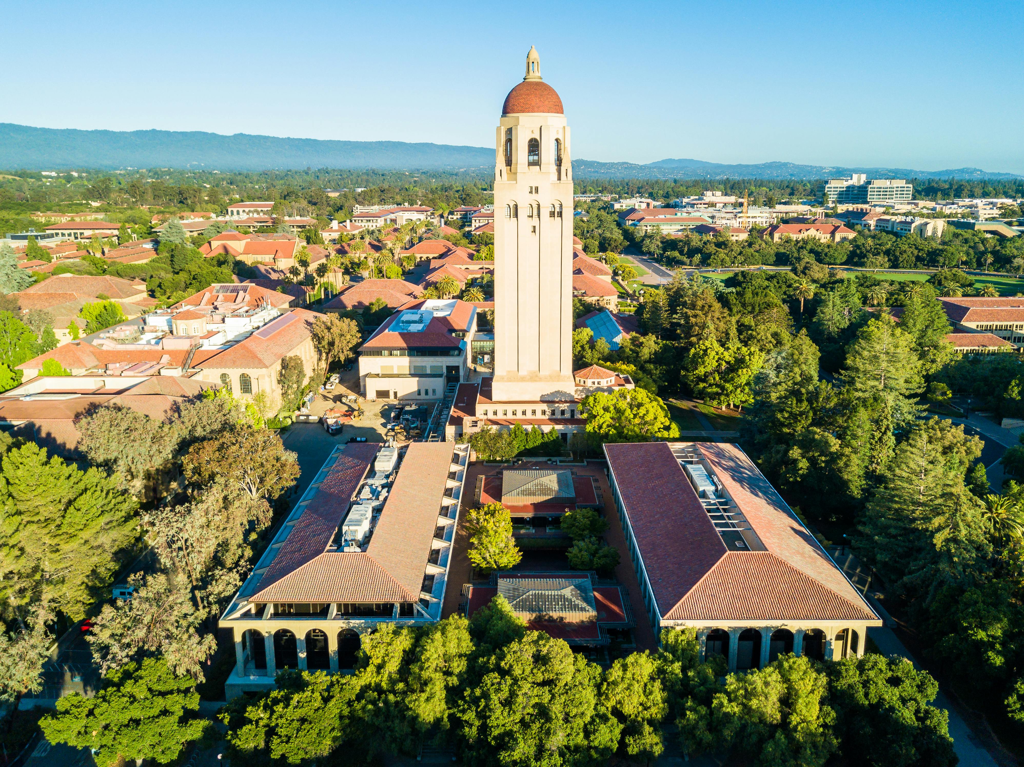 A university represents the quintessential campus environment, with multiple buildings, highly demanding network applications, and significant distances between nodes. Shown here is the campus of Stanford University in Palo Alto, CA, USA.