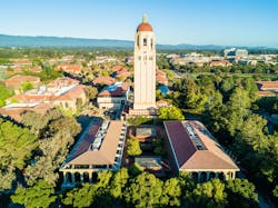 A university represents the quintessential campus environment, with multiple buildings, highly demanding network applications, and significant distances between nodes. Shown here is the campus of Stanford University in Palo Alto, CA, USA. A university represents the quintessential campus environment, with multiple buildings, highly demanding network applications, and significant distances between nodes. Shown here is the campus of Stanford University in Palo Alto, CA, USA.