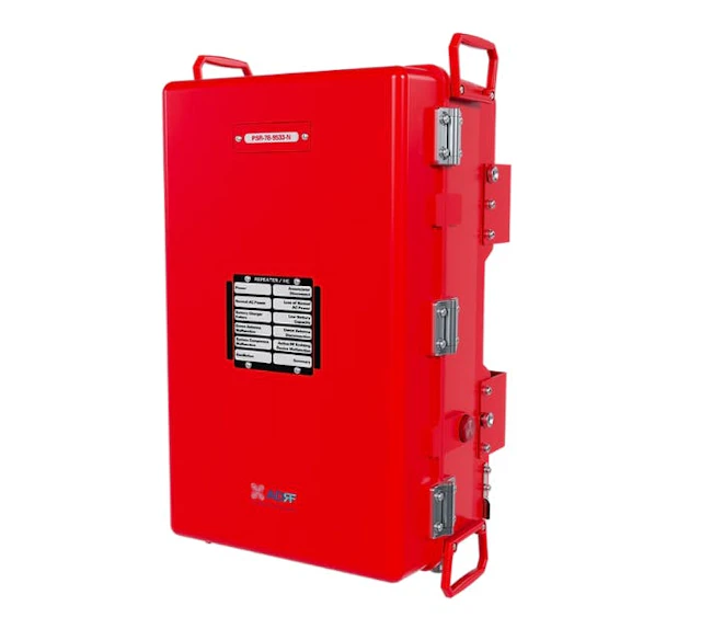 ADRF&rsquo;s PSR NEO Series repeaters support up to 128 narrowband channels with channelized ALC/AGC. Repeaters in this series can also feature the emergency power off (EPO) switch built-in. Shown here is the PSR-78-9533-N product.