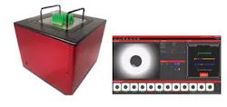 HM Solution Co.'s Fiber Auto Inspection System alleviates the operator from having to pull the assembly off its polishing holder to perform an inspection.