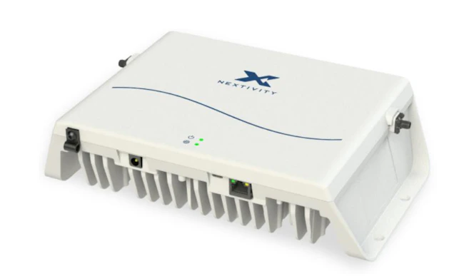 The CEL-FI GO G51 from Nextivity is a cellular signal booster that delivers reliable 5G NR in-building cellular coverage for a single mobile network operator signal.