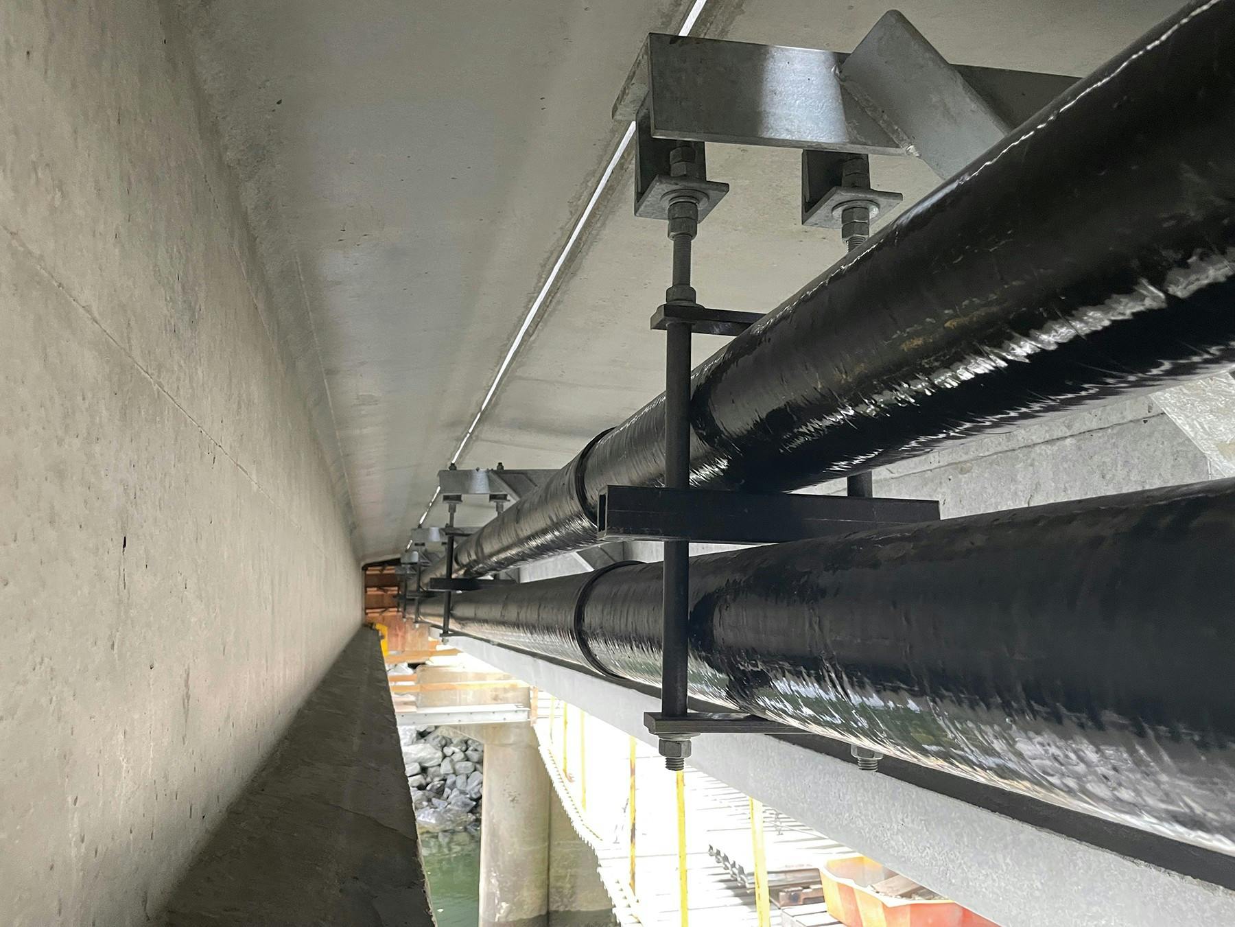 When a cable installation goes through conduit that spans from one bridge to another, Condux International&rsquo;s made-to-order conduit support products are made based on conduit configuration, cable weight, mounting location, mounting application, and project conditions.