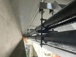 When a cable installation goes through conduit that spans from one bridge to another, Condux International’s made-to-order conduit support products are made based on conduit configuration, cable weight, mounting location, mounting application, and project conditions.